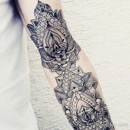 Mandala Tattoo On Bicep-TB145