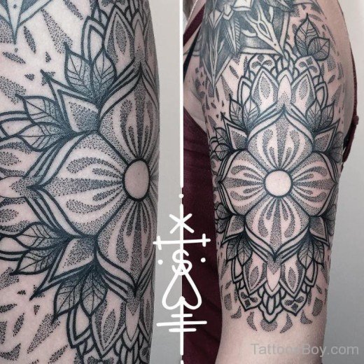 Mandala Tattoo On Half Sleeve 47-TB1082