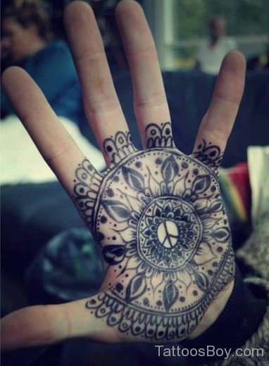 Mandala Tattoo On Hand-TB1084