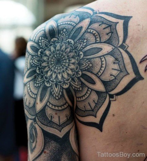 Mandala Tattoo On Shoulder-TB1089