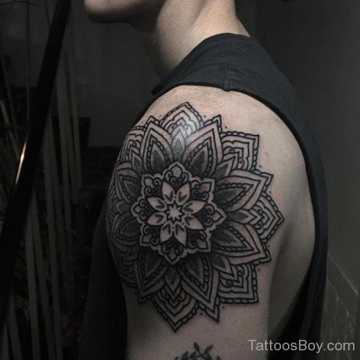 Mandala Tattoo On Shoulder-TB151