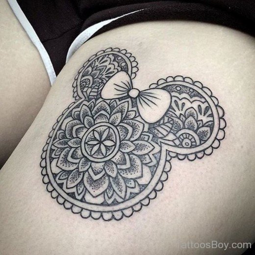 Mandala Tattoo On Thigh-TB1090