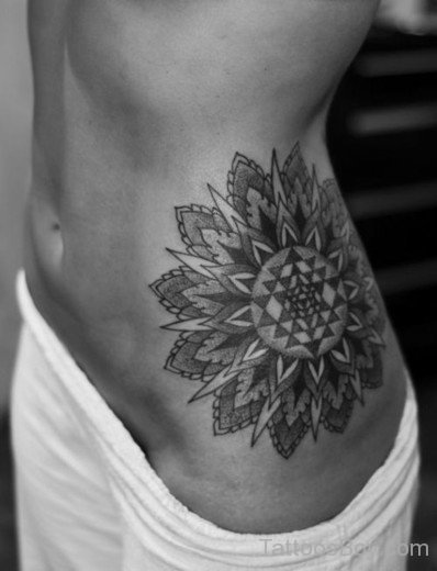 Mandala Tattoo On Waist-TB1091