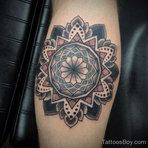Mandala Tattoo On leg-TB1086