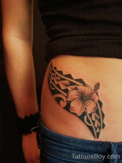 Maori Hibiscus tattoo-TB12125