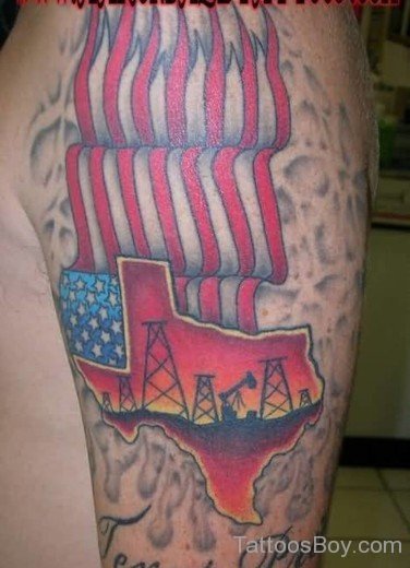 Map And Flame Tattoo-TB1079