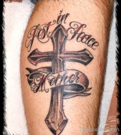 Memorial Cross Tattoo-TB1095