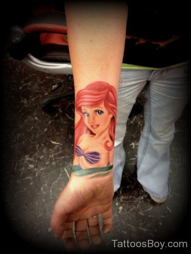 Mermaid Tattoo On Wrist-Tb1115