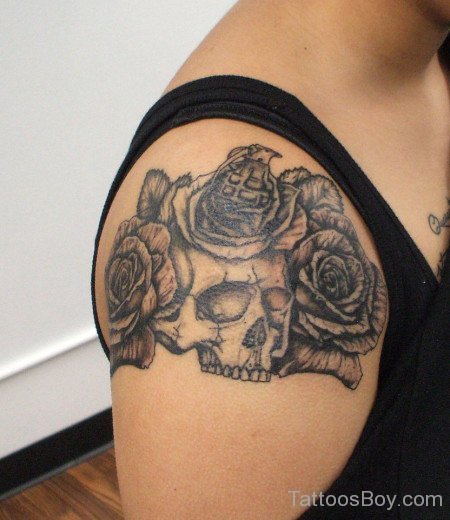 Military Skull Arm Tattoo-TB123