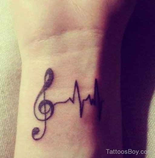 Music Note Tattoo On Wrist-TB1060