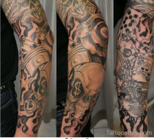 Nice Full Sleeve Tattoo-TB174