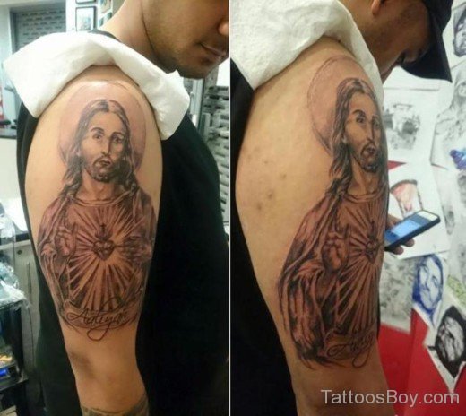 Nice Jesus Tattoo Design-TB149