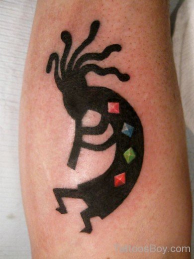 Nice Kokopelli Tattoo-TB163