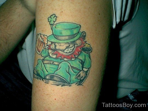 Nice Leprechaun Tattoo Design-TB12094