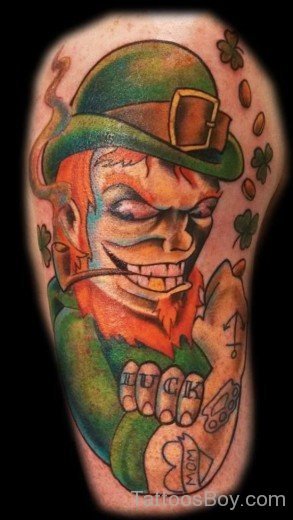 Nice Leprechaun Tattoo-TB12096