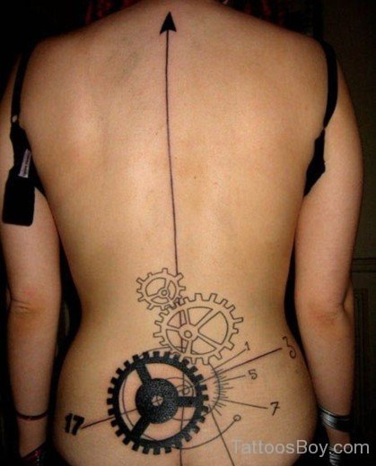 Nice Lower Back Tattoo-TB159