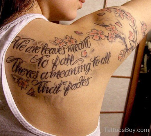 Nice Wording Tattoo