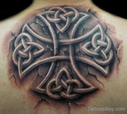 Nice knot Tattoo On Back-TB1113