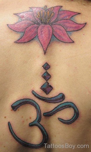 Om And Lotus Tattoo 25-TB1097