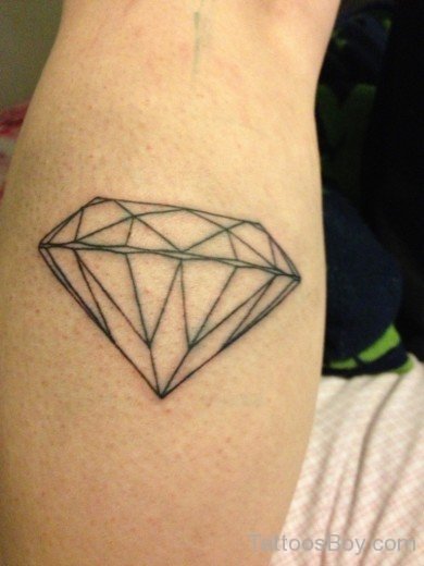 Outline Diamond Tattoo Design-TB1117