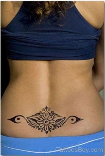 Outline Flower Tattoo-TB161