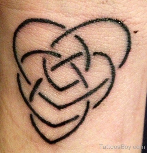 Outline Heart Tattoo-TB1114