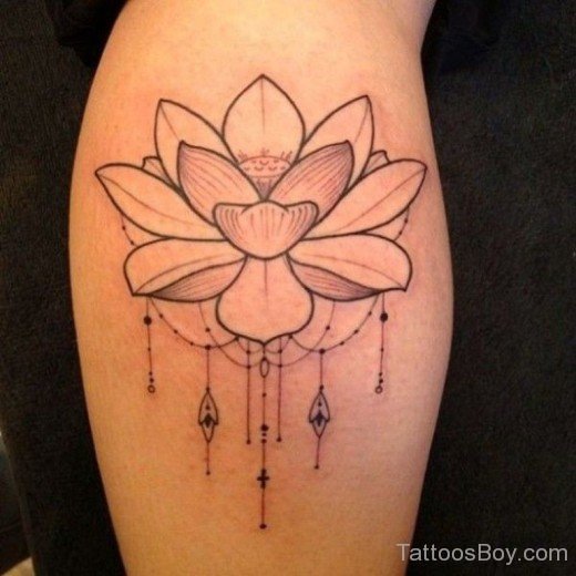 Outline Lotus Tattoo-TB1102