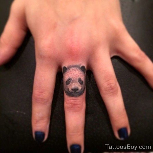 Panda Face Tattoo-AWl1072