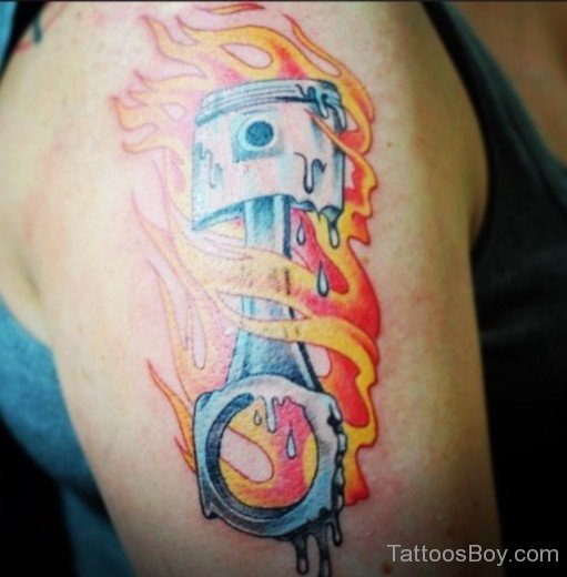 Piston Flame Tattoo-TB1086
