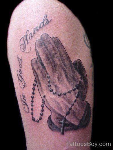 Praying Hands Tattoo 23-TB155