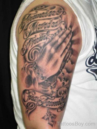 Praying Hands Tattoo Design-TB156