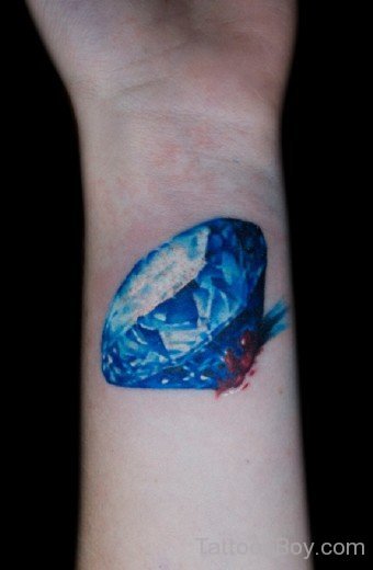 Pretty Diamond Tattoo Design-TB1122