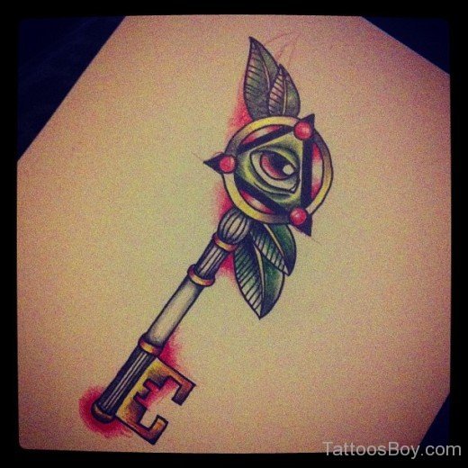 Pretty  Key Tattoo-TB1143