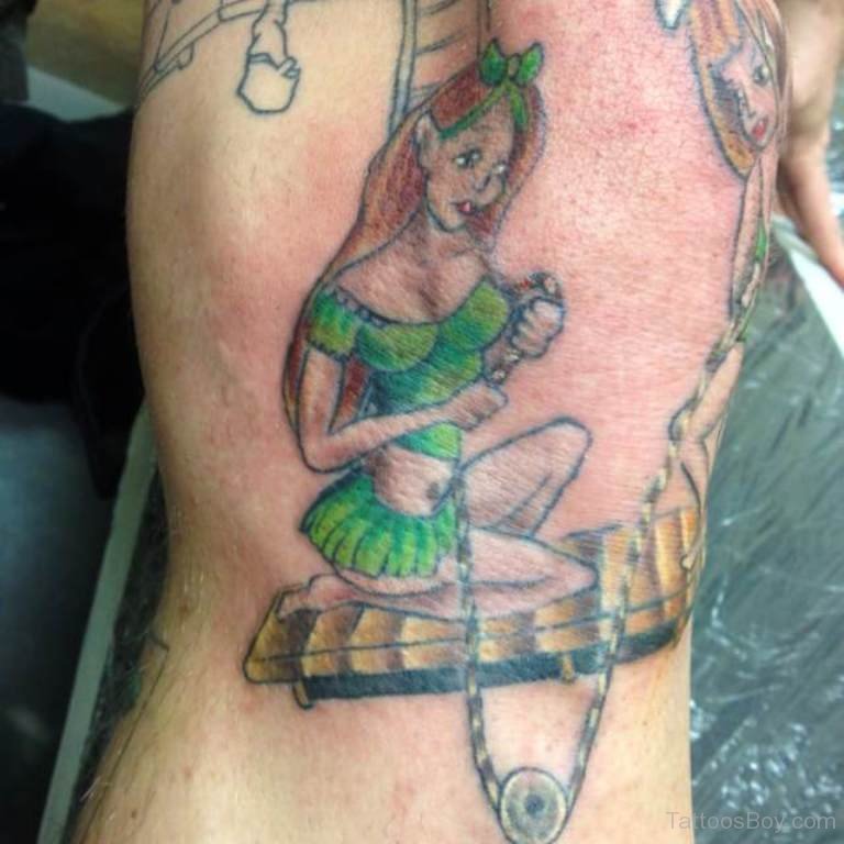 Pretty Leprechaun Girl Tattoo.