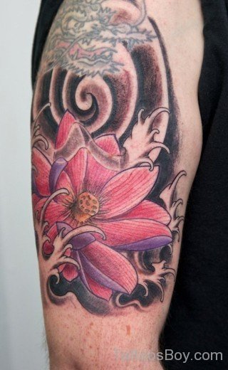 Pretty Lotus Flower Tattoo-TB1105