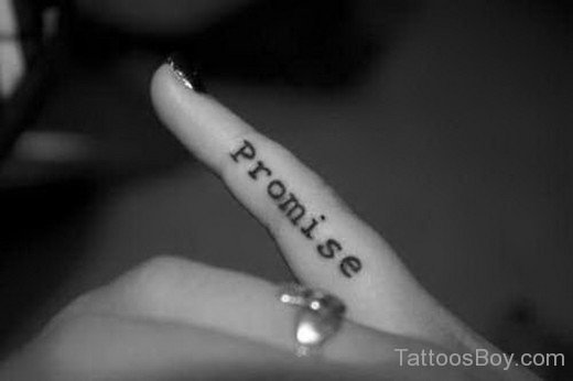 Promise Word Tattoo-AWl1079