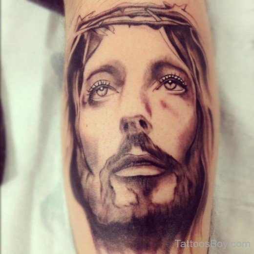 Realistic Jesus Face Tattoo-TB152