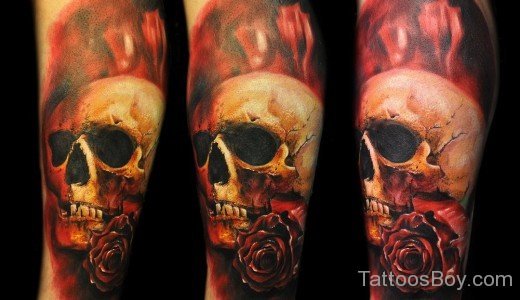 Realistic Rose Tattoo-TB126
