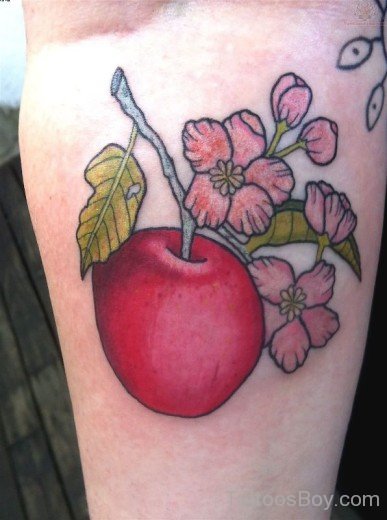 Nice Red AppleTattoo