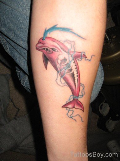 Red Dolphin Tattoo-TB0126