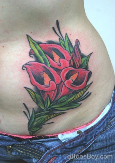 Red Flower Tattoo-TB12134
