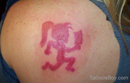 Red ICP Tattoo On Shoulder-TB1237