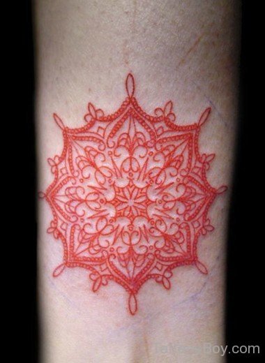 Red Mandala Tattoo-TB1095