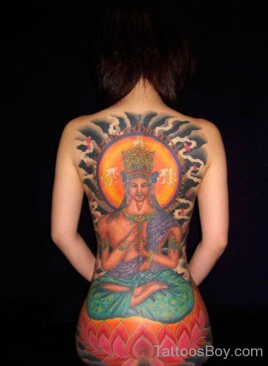 Religious TAttoo Design On Back-TB130