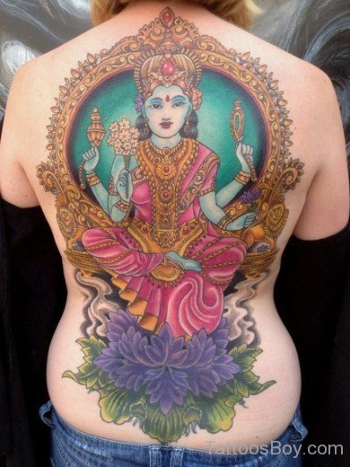 Religious Tattoo On Back-TB131