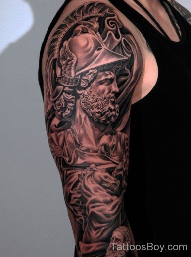 Religious Tattoo On Full Sleeve-TB163