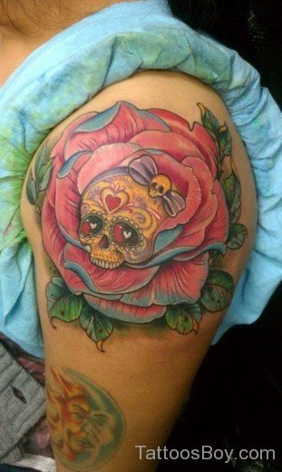 Rose And Skull Tattoo-TB1077