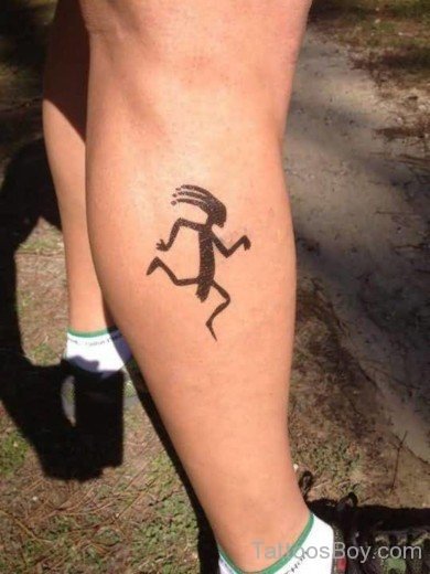 Runner Kokopelli Tattoo-TB165