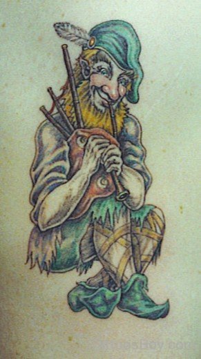 Sad Leprechaun Tattoo-TB12104