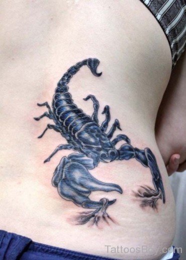Scorpion Tattoo On Lower Back-TB172